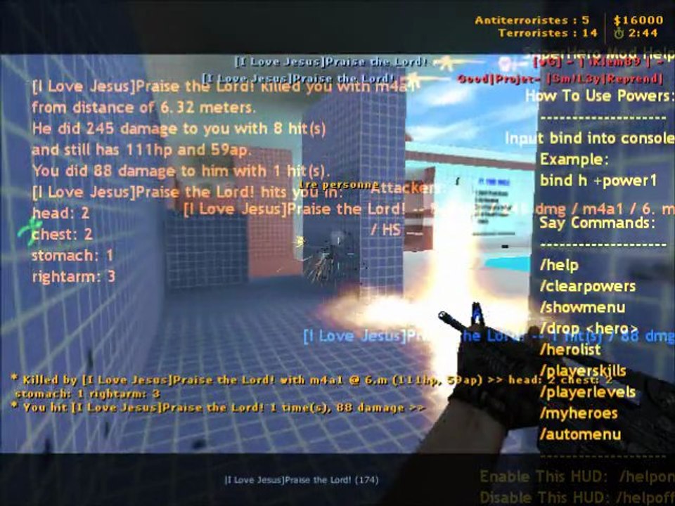 Decouverte du mode super héro (counter strike)