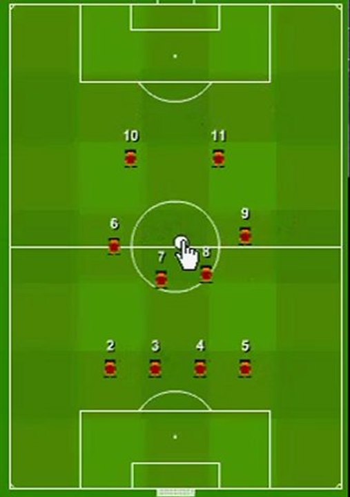 4-4-2 transition to 4-3-3