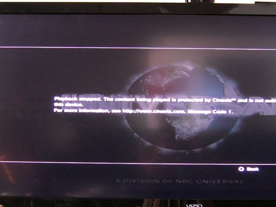 Cinavia - Message Code 01 - The Wolfman