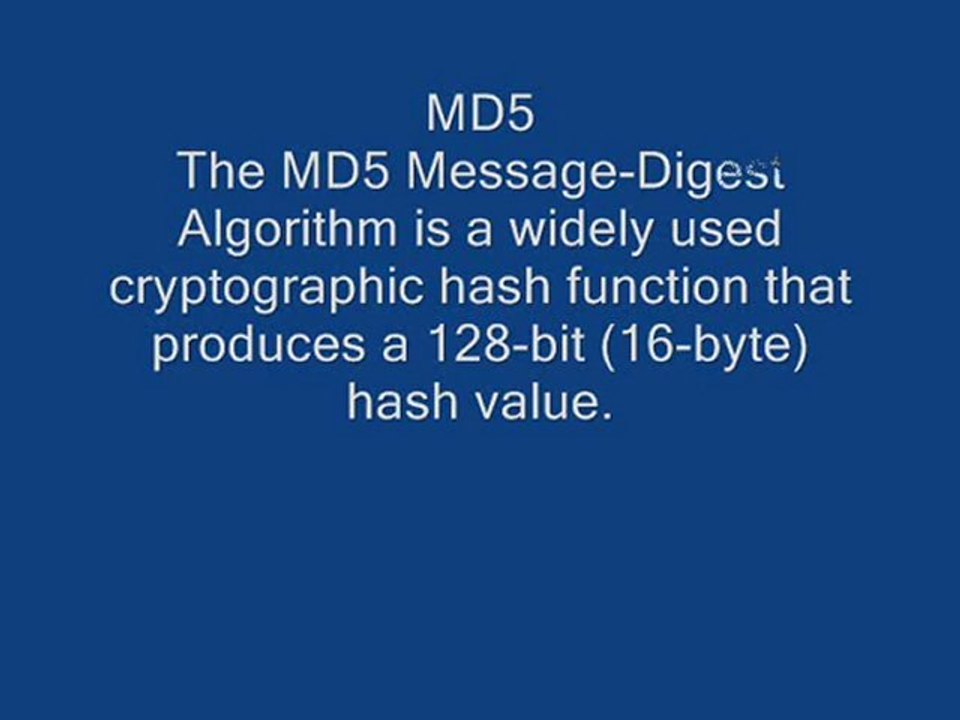 md5 encryption