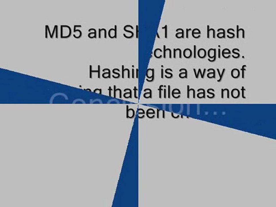sha1 vs md5