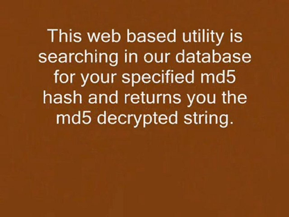 md5 decrypt tool