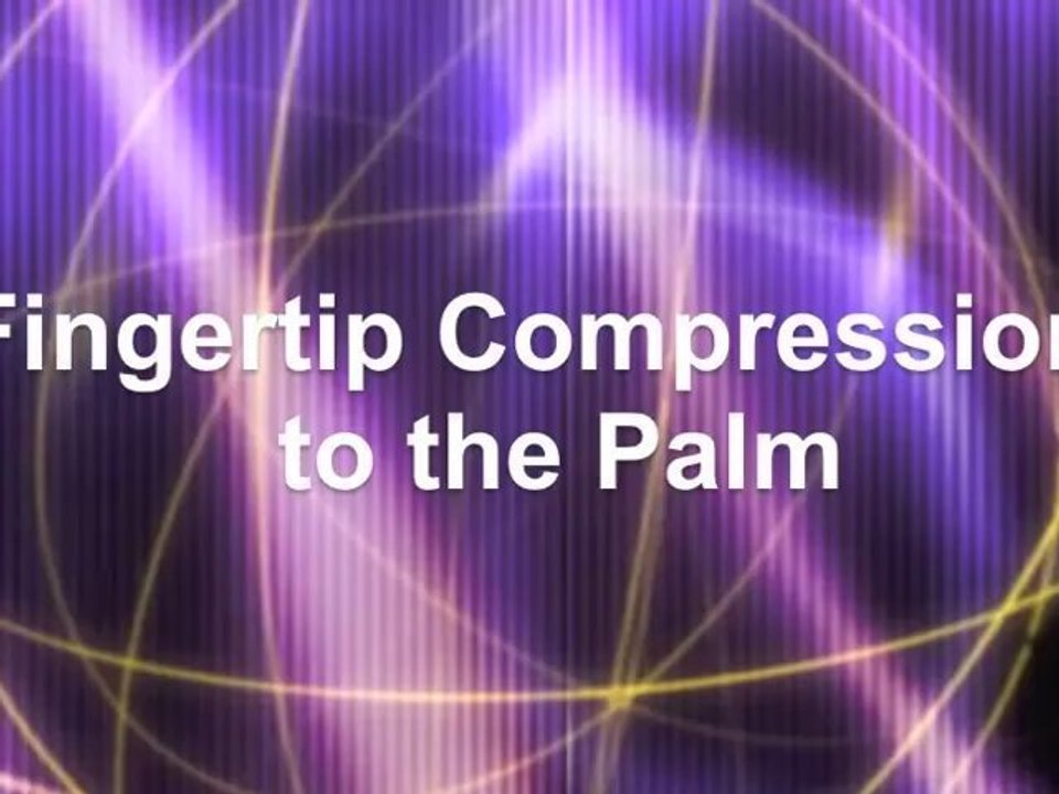 Fingertip Compressions  to the Palm - Chair Massage Techniques with Eric Brown