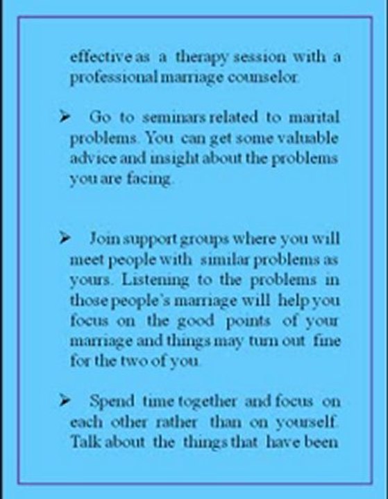 free marriage counseling