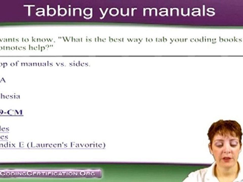 Cpc Exam Prep- Tabbing Your Manuals