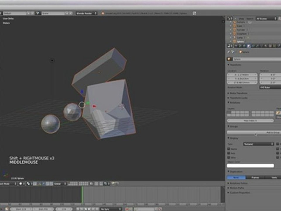 Blender objects