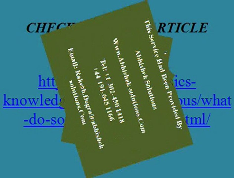 WHAT DO SOME DREAMS MEAN ?