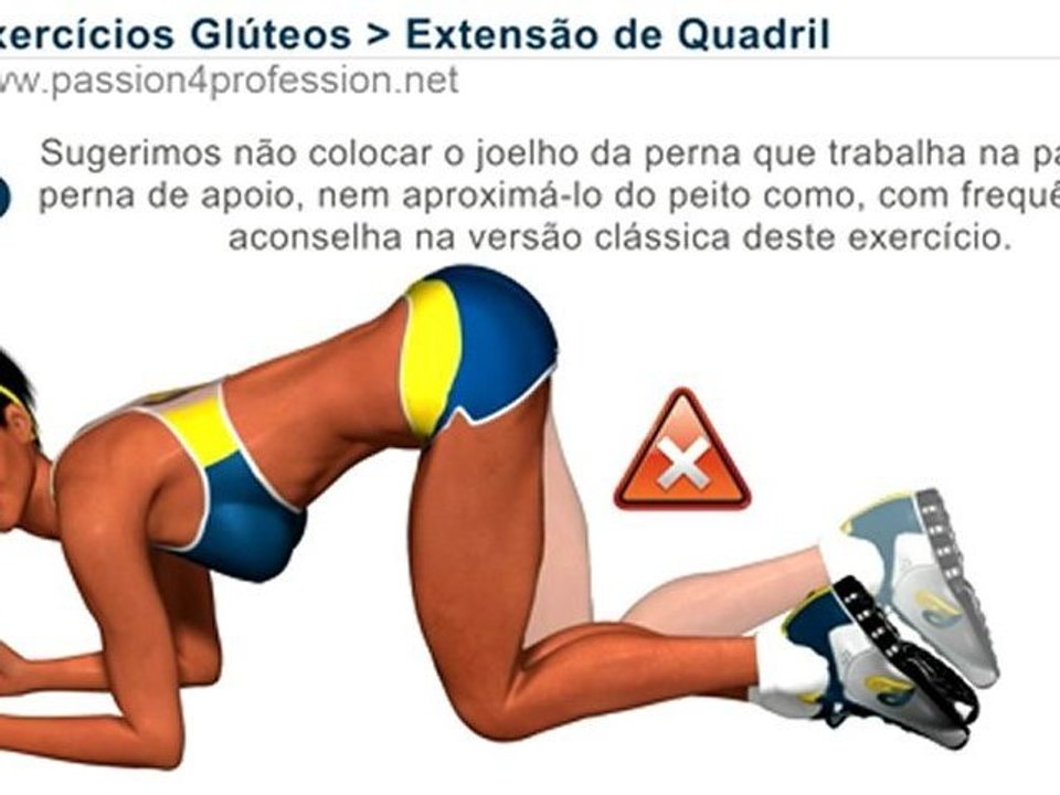 Extensão de Quadril , Exercícios para  mulheres