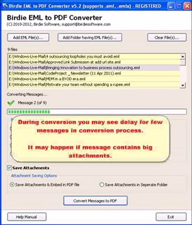 EML to PDF Converter