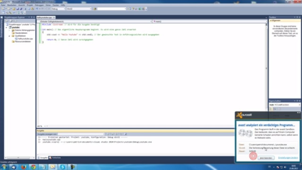 Wir programmieren mit C++ - Hallo Welt - Teil 1
