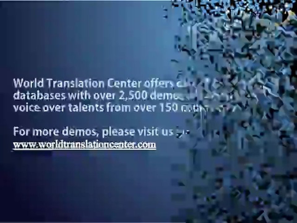 Korean Translation Voice Over Examples