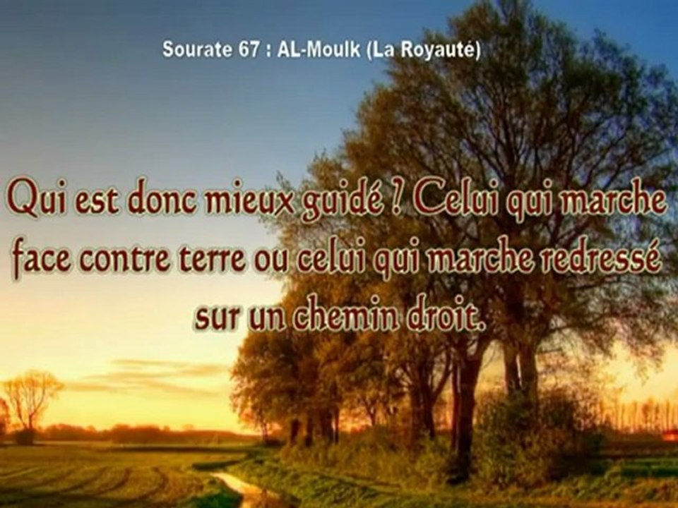 Sourate 67 Al-Mulk (La royauté)  _islam