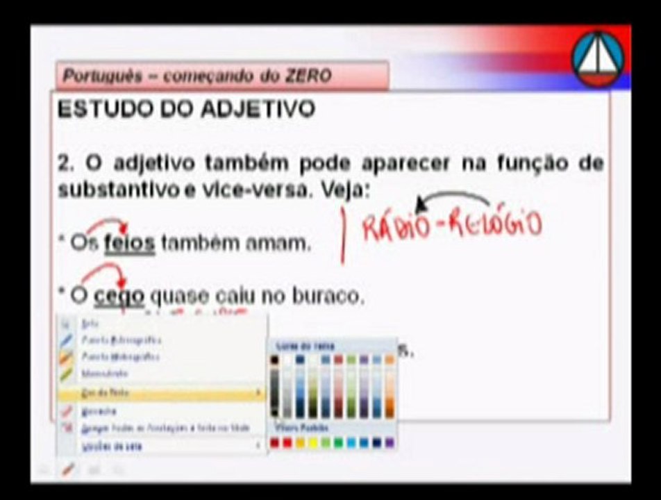 Aula 02.2 - Nocoes essenciais em morfologia - sobre o adjetivo