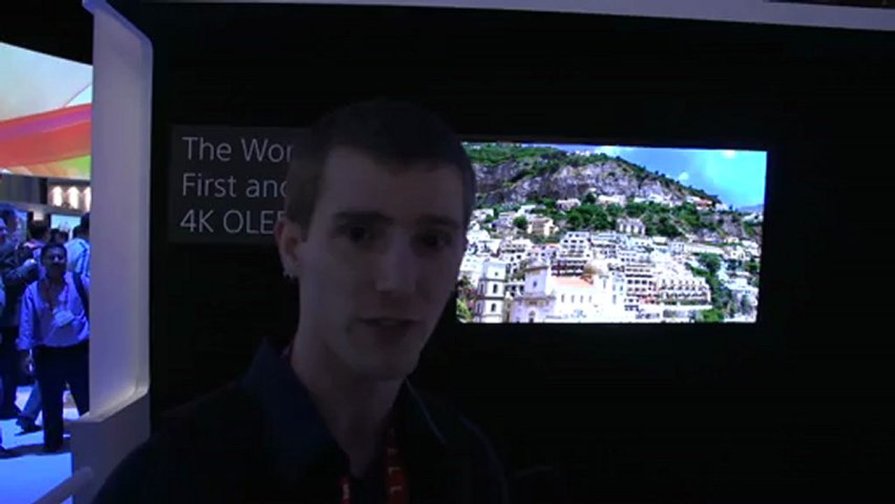 Sony 56" 4K OLED TV Demo at CES 2013 - Linus Tech Tips