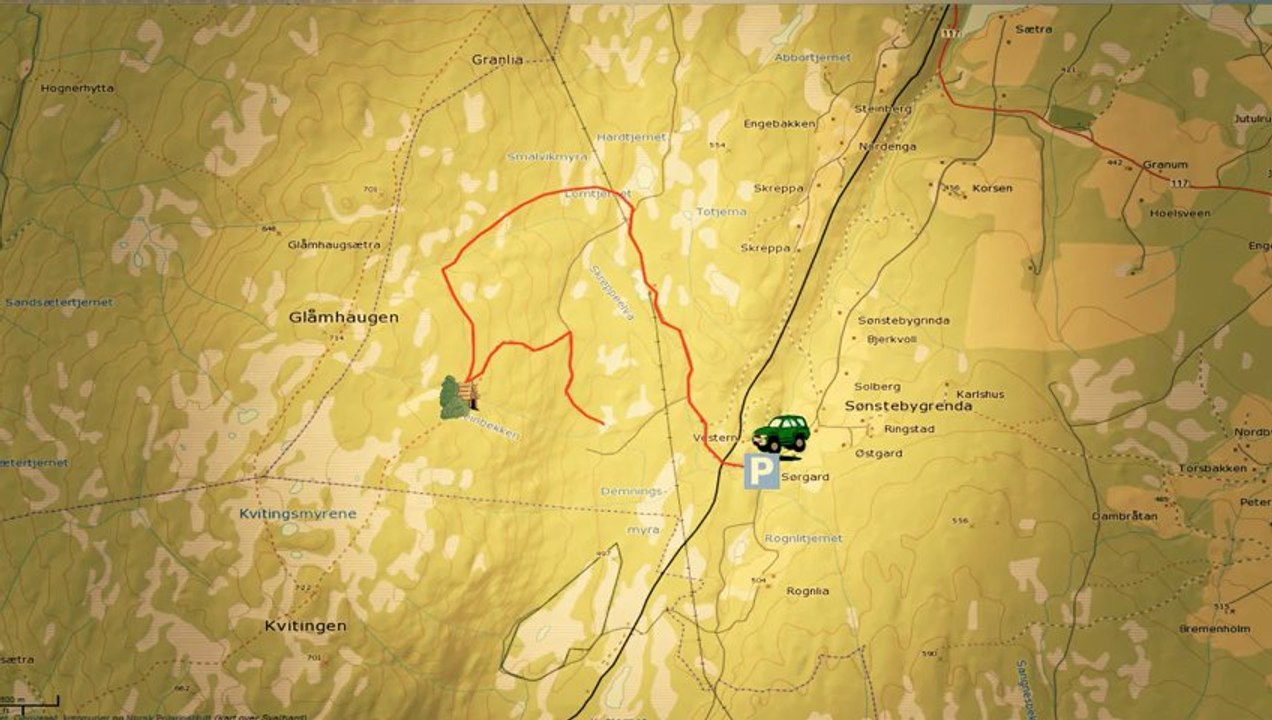 Trugetur til milorghytta Kjerringfred 12-13.01.2013. GoPro 3 Black