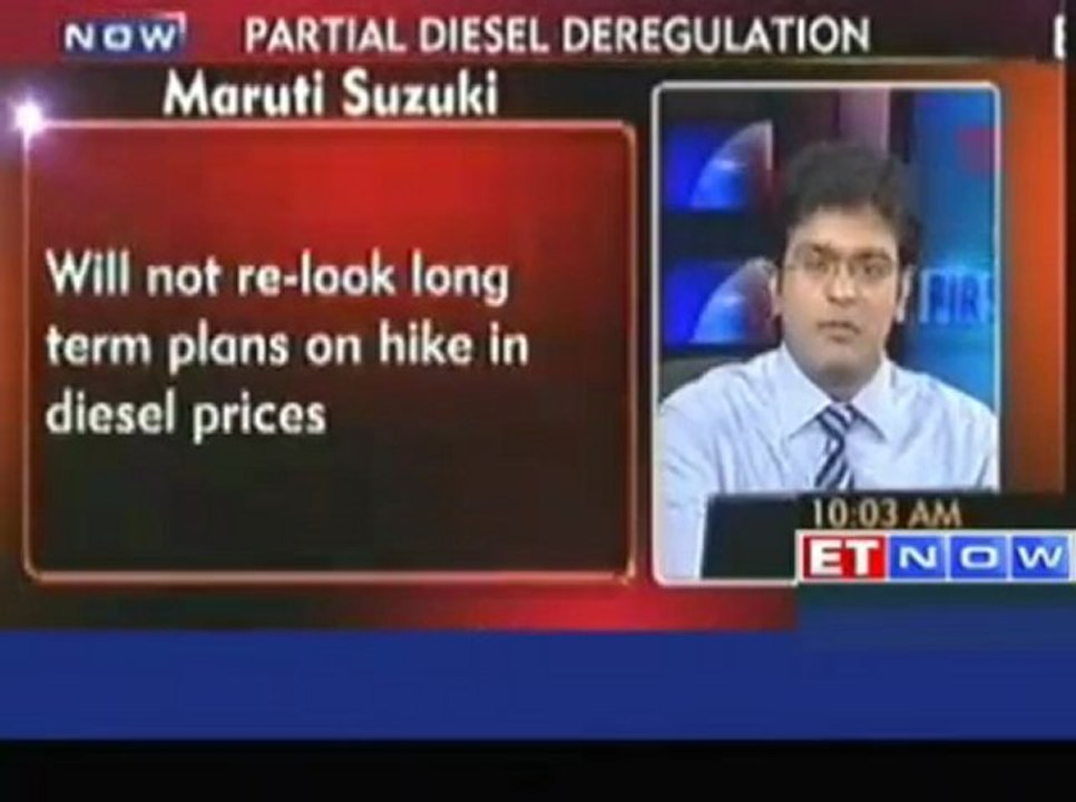 Don't see much impact on diesel car sales : Maruti Suzuki