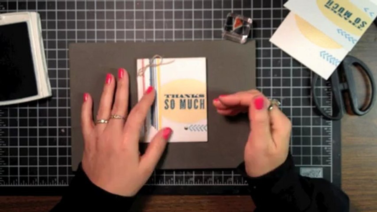 Stampin' Up! Video Tutorial Chevron Secret Stamp