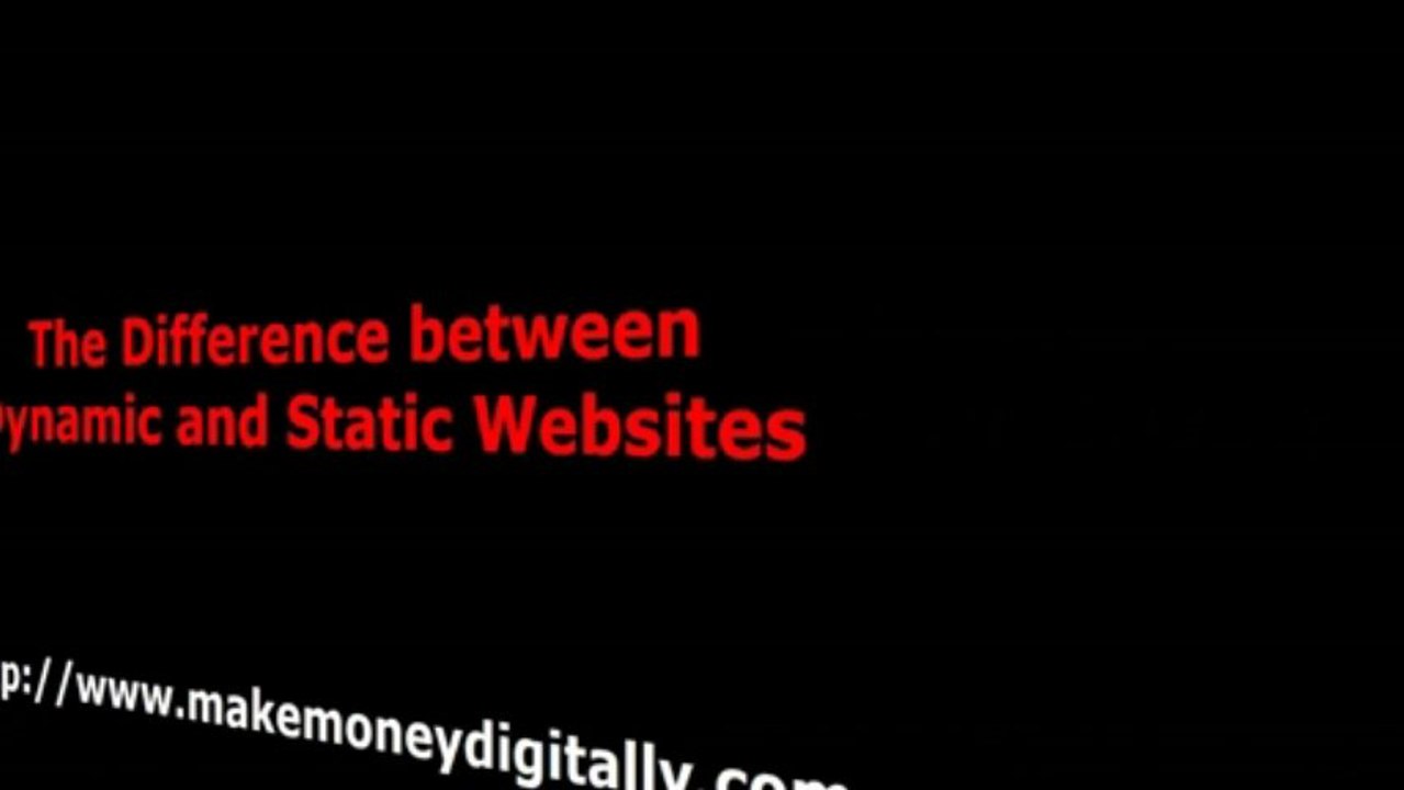 Differences between Dynamic and Static Websites