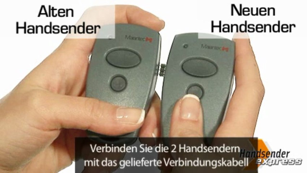 Programmieren einer Fernbedienung Marantec D302 868