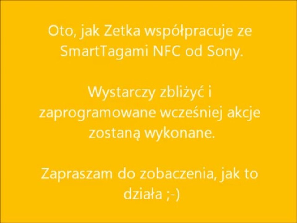 Sony Xperia SmartTags NFC i Sony Xperia Z