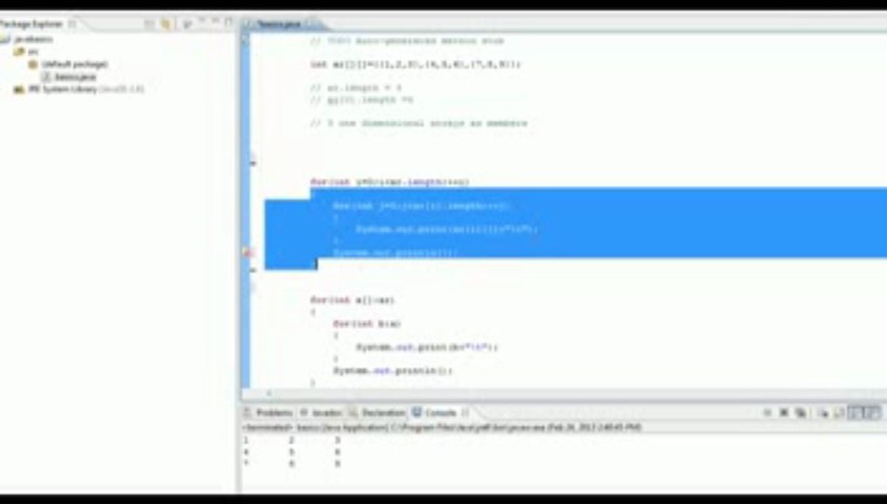 Arrays Multi Dimensional
