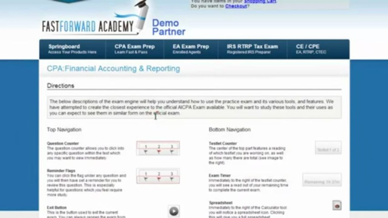 CPA Test Prep. Practice Exams