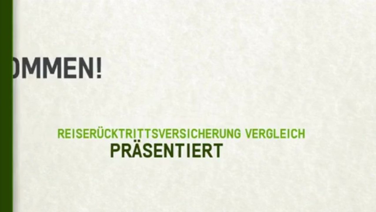 Reiserücktrittsversicherung Vergleich ­