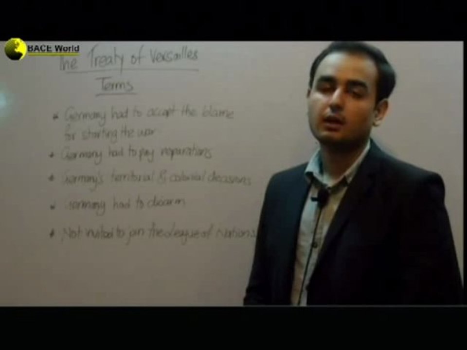 IGCSE History Terms of the Treaty of Versailles