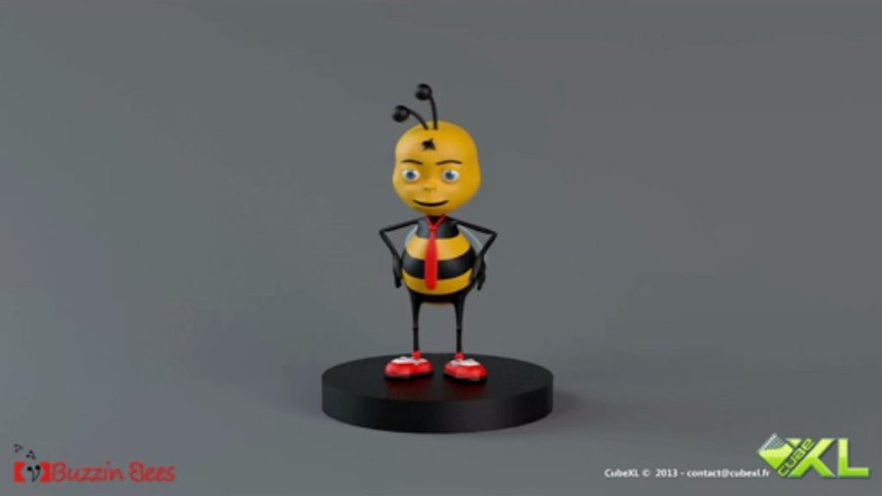 Animation 3D : Mascotte pour Buzzin Bees 🐝