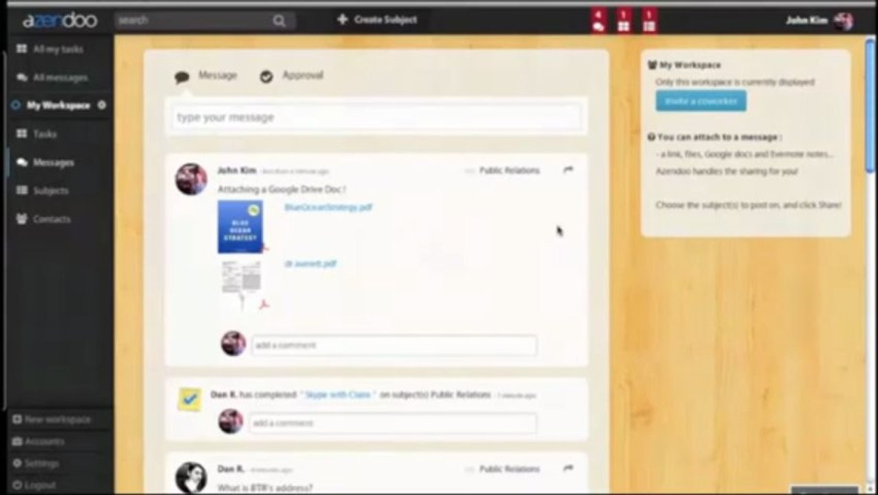 Google Drive in Azendoo: How to share your Google Docs in Azendoo