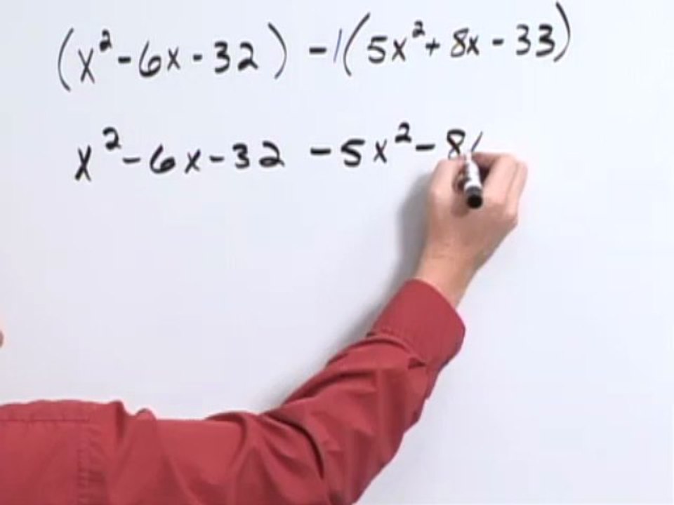 Subtract  Two Numbers Polynomials