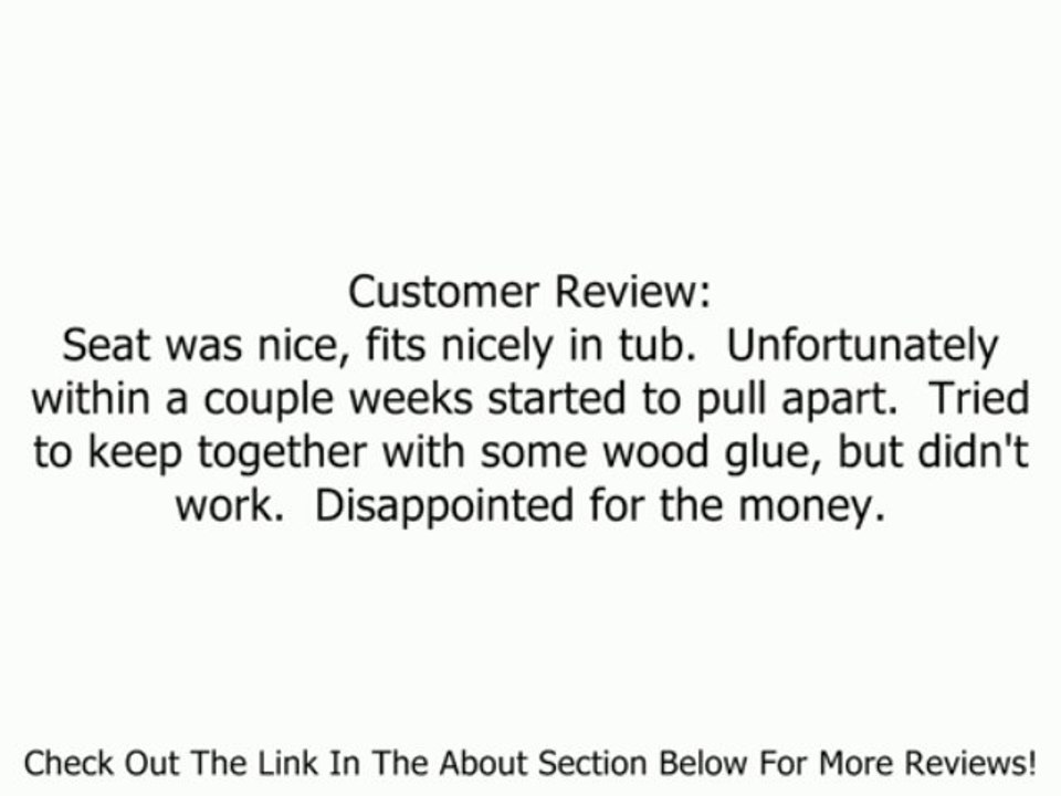 Conair Teak Spa Bench Review