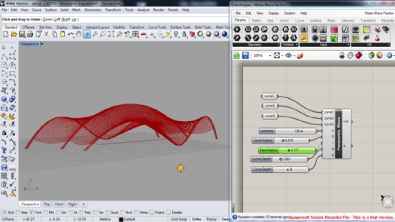 Algorithmic Design of Pavilion using Python Scripts