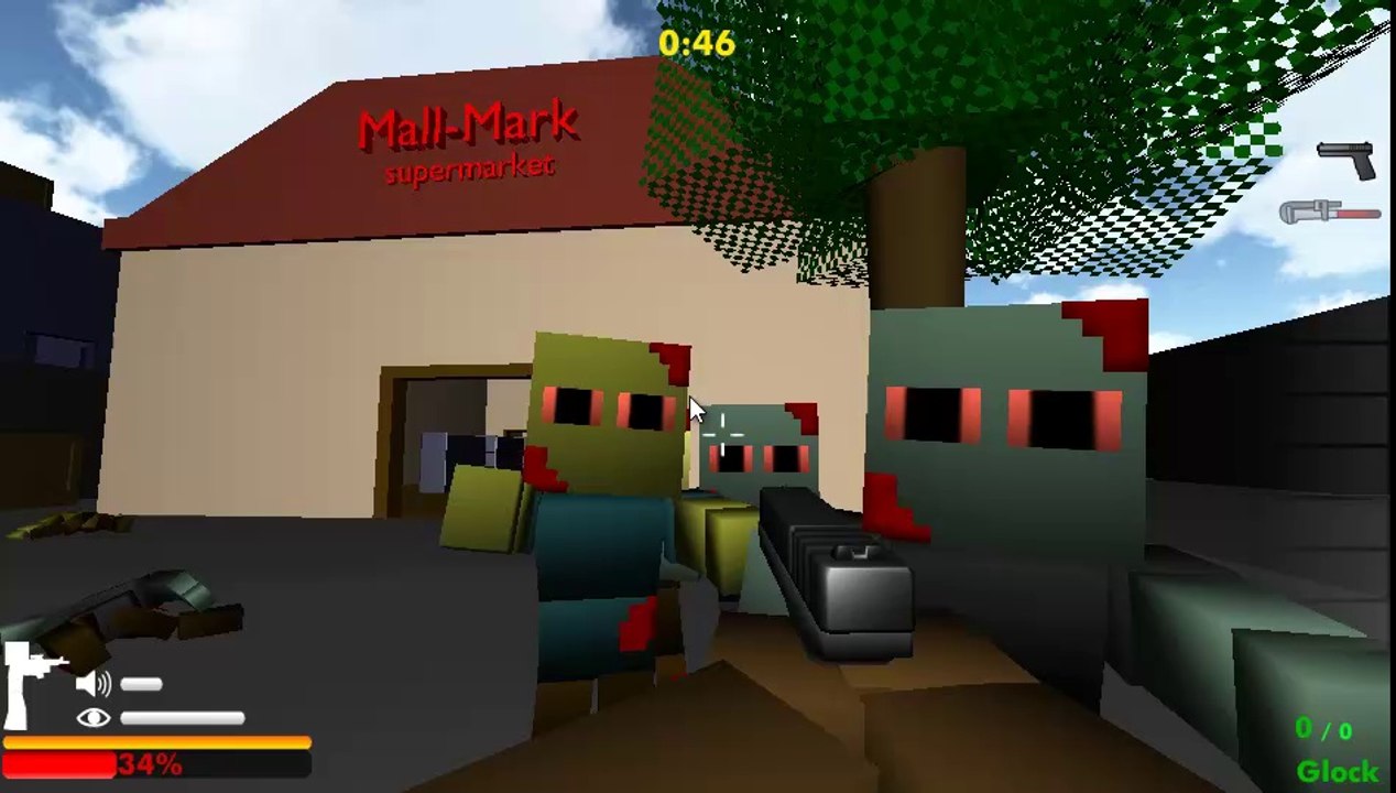 Minecraft Zumbi Blocks 3D