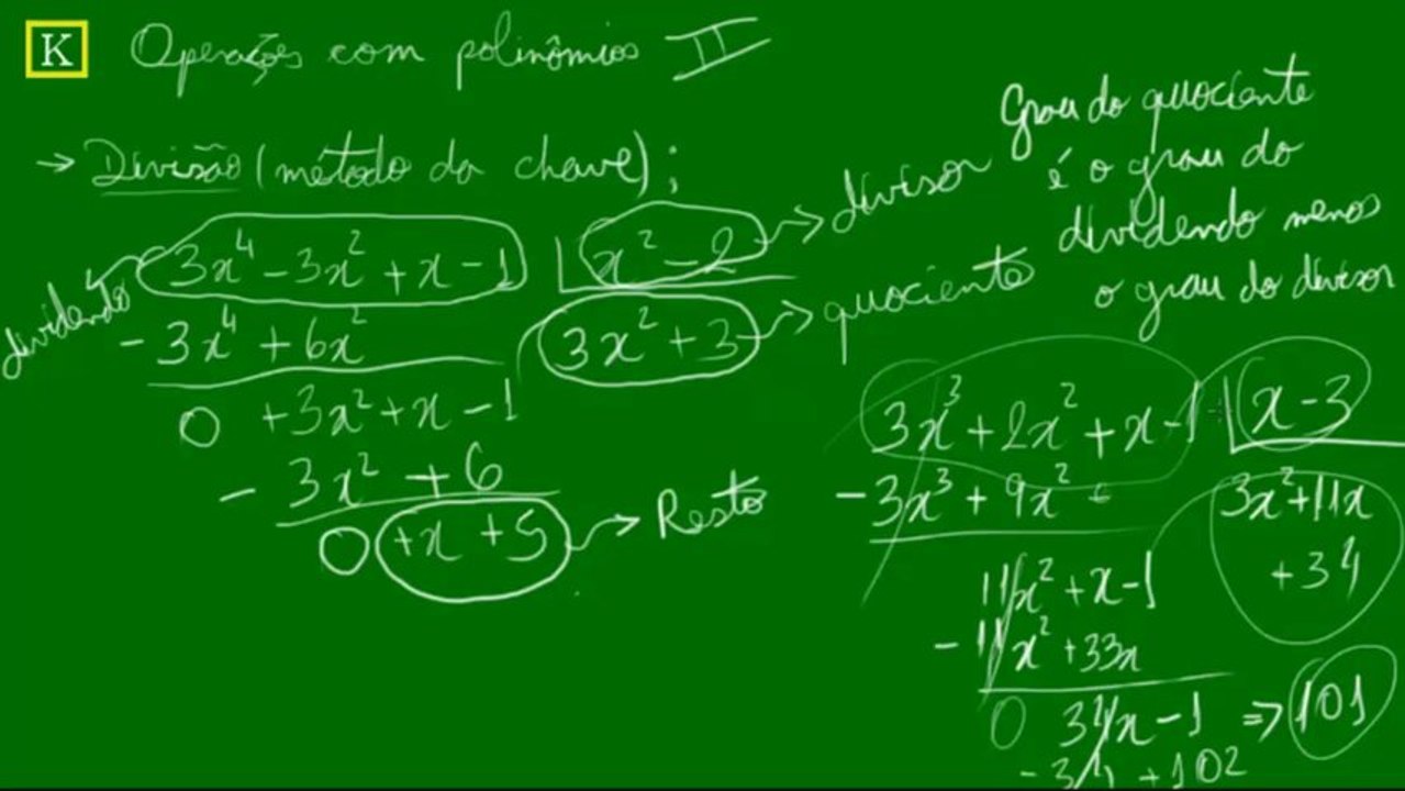 03 - Divisão de polinômios