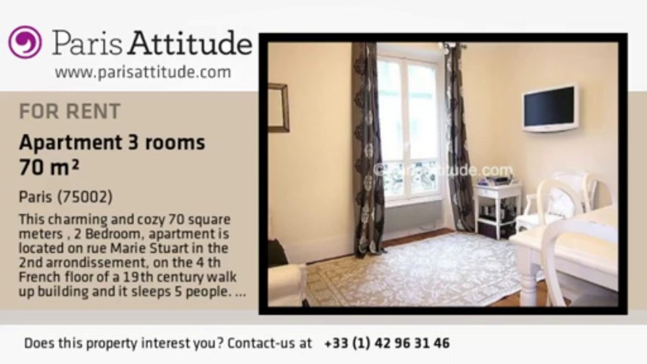 2 Bedroom Apartment for rent - Montorgueil, Paris - Ref. 5342