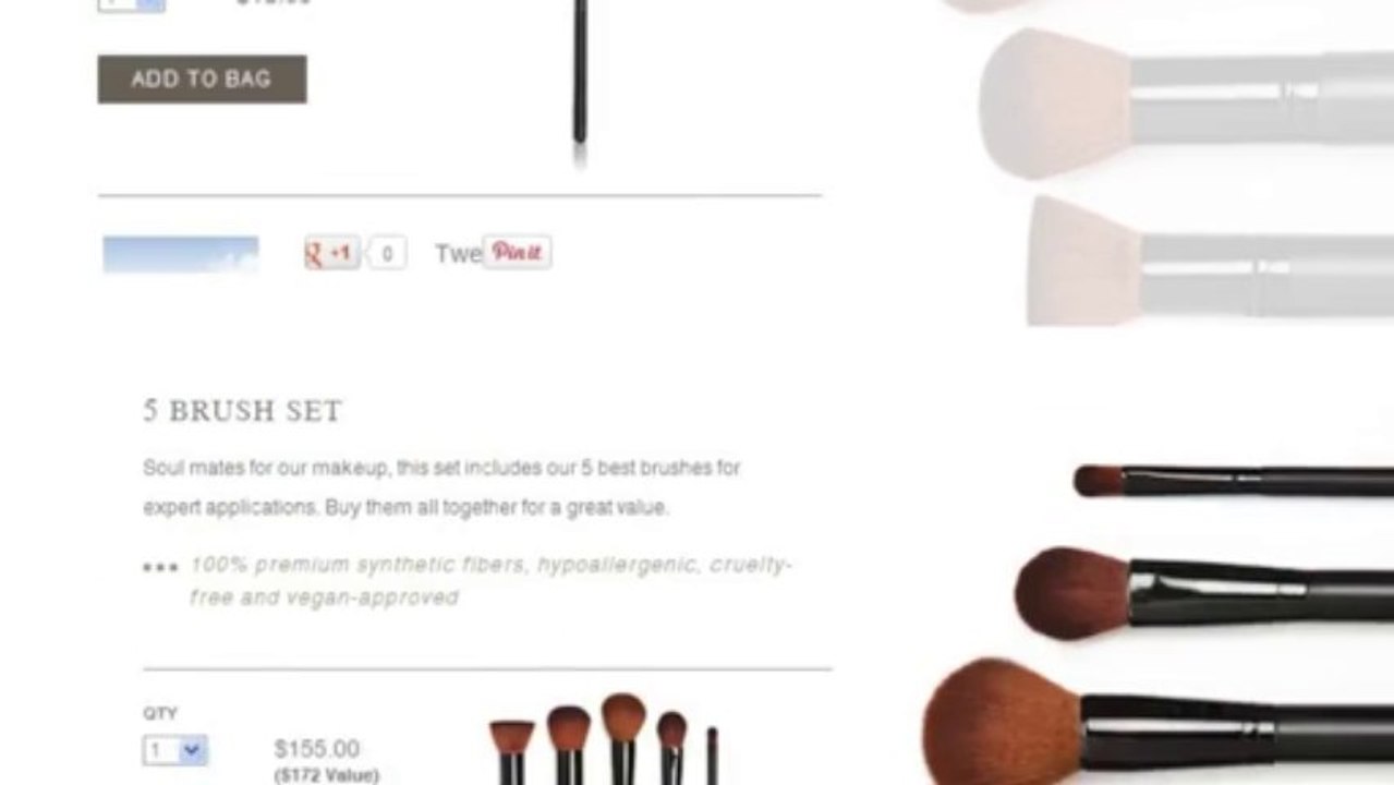Synthetic Makeup Brush Set
