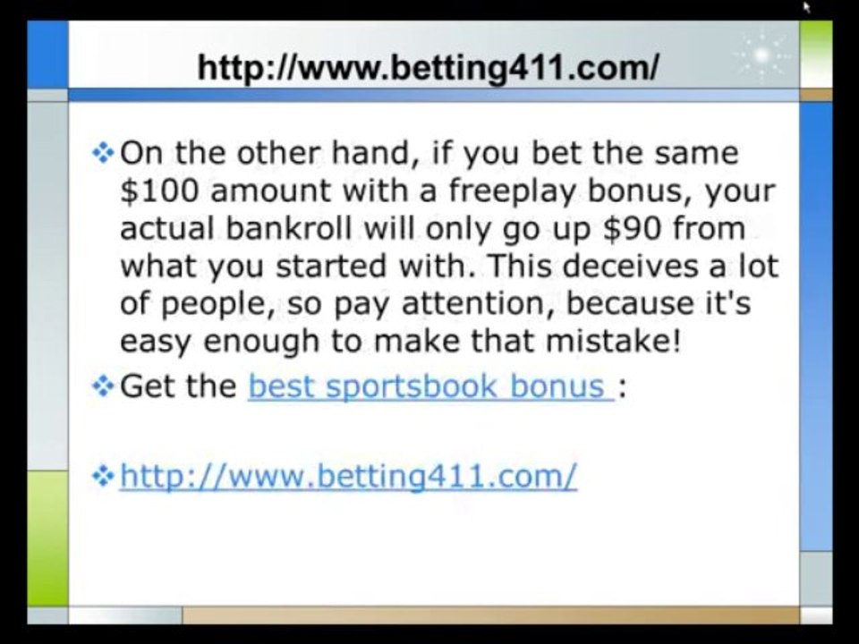 Different Types of Sportsbook Bonuses