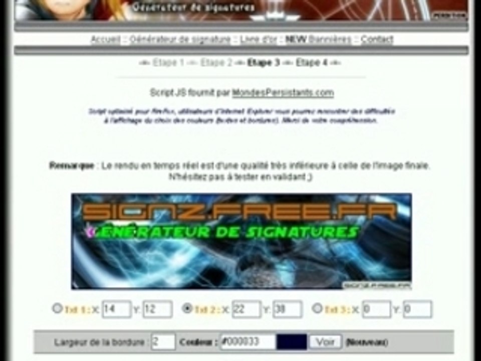 SIGNZ Générateur de signatures
