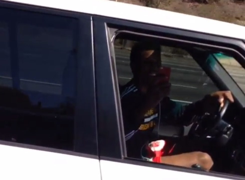 Quand Gilbert Arenas rencontre Nick Young sur l'autoroute