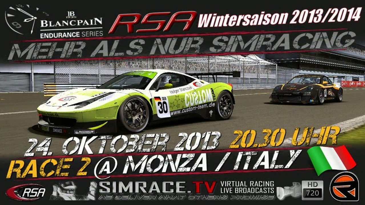 RSA - 2. Lauf Wintersaison 2013 - 14 in Monza