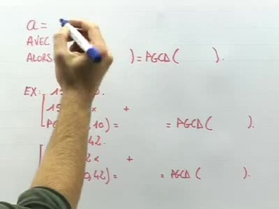 L'algorithme d'Euclide - Cours 2