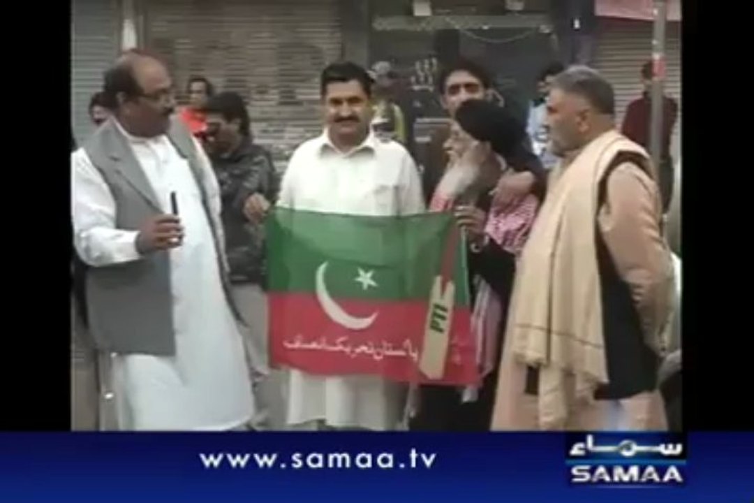 PTI Dharna Preprations at Peshawar