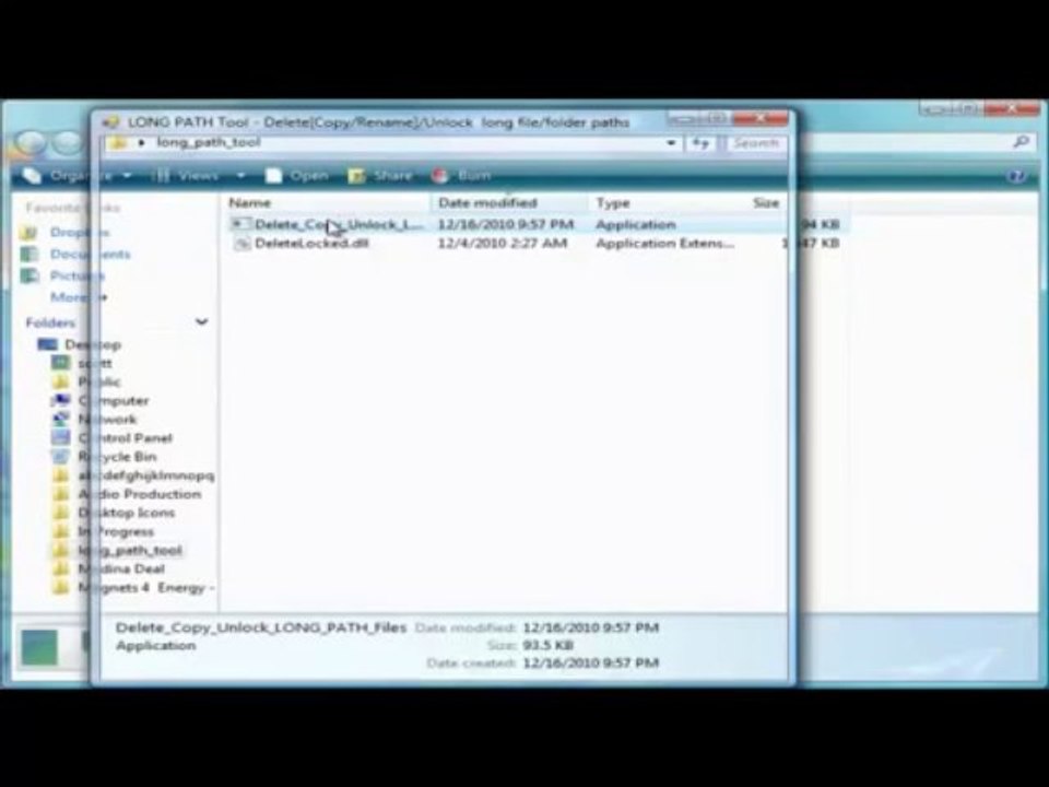 How to Delete the File which shows Msg File is in Use? Long Path Tool can help