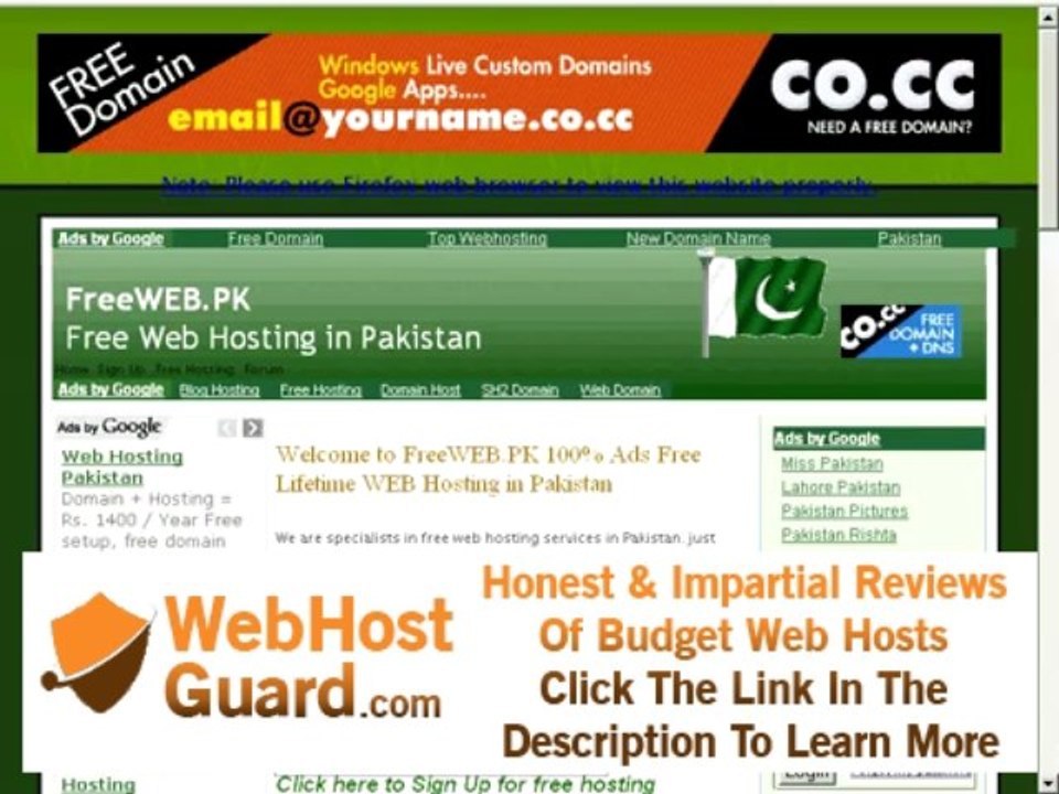 Free WEB Hosting, Free Website & Free Domains, SEO, FreeWEB.PK, Free Pakistan, Free traffic