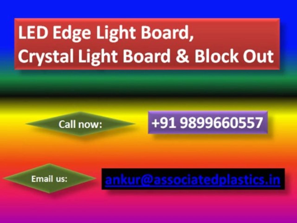 Slim Light | LED Slim Light | Crystal Light Box & Block Out