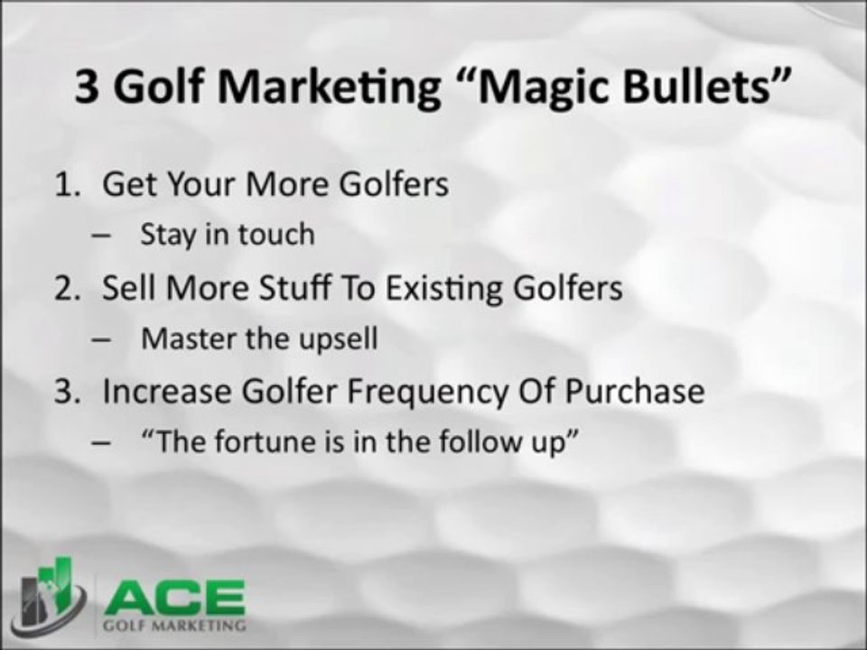Golf Marketing, Marketing Golf, Golf Course Marketing