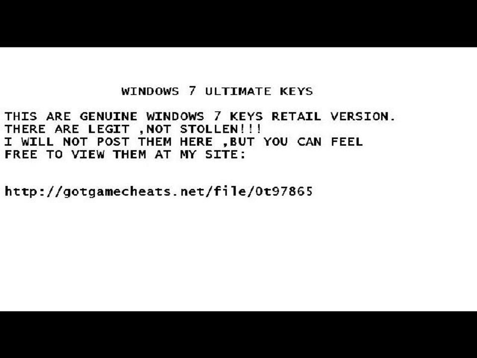 WINDOWS 7 ULT Retail Key