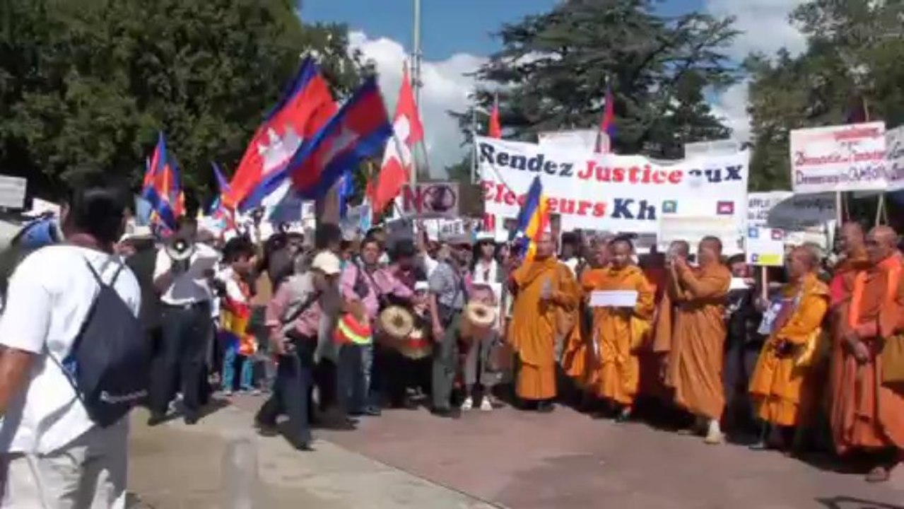 khmer manifestation à Genève 26.08.2013