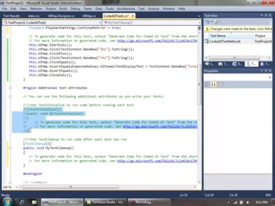 Data Driven Coded UI Testing Part 1